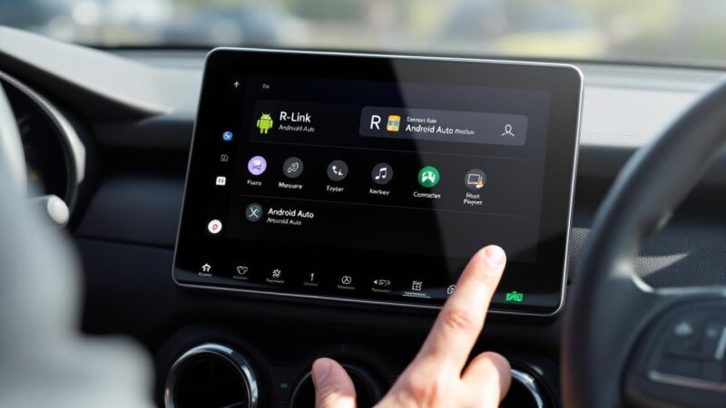 Main utilisant un système de navigation embarqué dans un véhicule